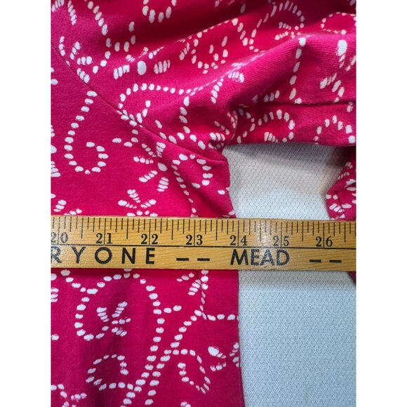 Jessica London Women's Shoulder Button Blouse Stretch Sz 18/20 Pink White Floral - Picture 8 of 12